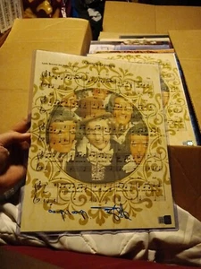 11x14 Willy Wonka Rusty Goffe Oompa Loompa Auto Lyric Sheet Photo Signed Coa - Picture 1 of 3