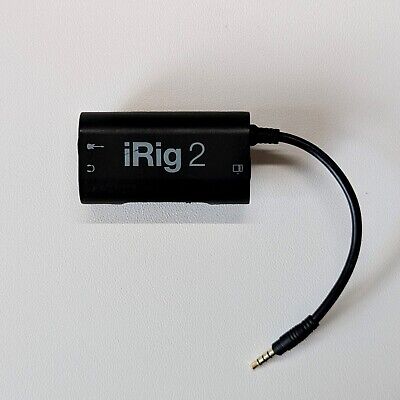 IK Multimedia iRig 2 Mobile Guitar Interface, Black