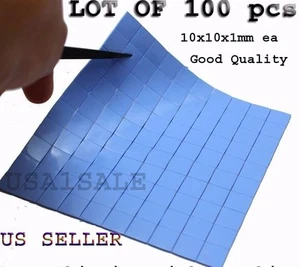 100 almohadilla de compuesto de silicona conductiva térmica para RAM de GPU del disipador térmico Buena calidad - Imagen 1 de 1