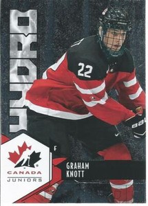 2015-16 UD Team Canada Juniors GRAHAM KNOTT #H-13 Hydro