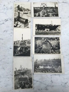 LOT OF SEVEN OLD PHOTO POSTCARDS REDIPUGLIA OLD PHOTO POSTCARDS - Picture 1 of 2