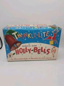 VTG Christmas Twinkle Lite Holly Bells Gibraltar Yuletide Non-Working **READ** - Picture 1 of 20