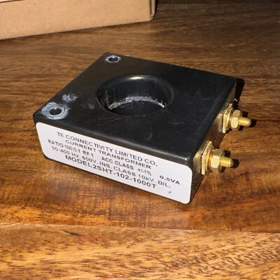 NEW TE CONNECTIVITY CURRENT TRANSFORMER 2SHT-102-1000T 100:0.1 .5VA 600V, PFL1 - Image 1 of 4