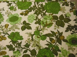 Bloomcraft French Country Floral Screen Print Fabric Soil Repellant @2 yards - Picture 1 of 4