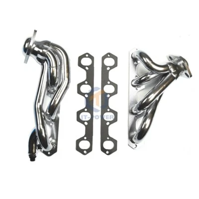Cabezales de escape cortos de cerámica para 86-95 Ford F-150/250/Bronco 351 5,8 L 2x2 y 4x4 Foto 1 de 4
