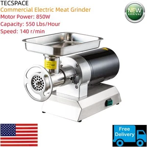 Molinillo de carne eléctrico Ginkman totalmente nuevo 850W 550 libras/hora con 2 placas de molienda - Imagen 1 de 10