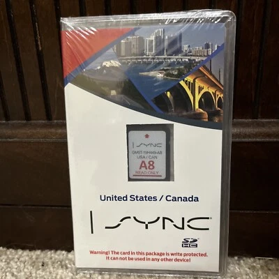 FORD LINCOLN NAVIGATION SD CARD MAP A8 SYNC FACTORY OEM NAVI GM5T-19H449-AB - Image 1 of 4