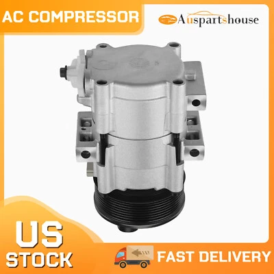 A/C AC Compressor For 1994-2002 Ford Crown Victoria 4.6L CO 101290C 0610137 - Image 1 of 4