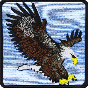 Adler Aufnäher/Patch Eagle Aufbügler Weißkopfadler gestickt Weißkopfseeadler - Bild 1 von 7