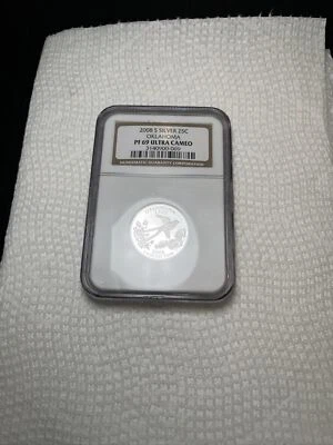 2008 S State Quarter PF69 Ultra Cameo Oklahoma NGC Certified - Image 1 of 4