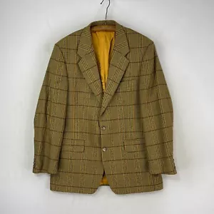 Magee Tweed Jacket Mens 40R Green Check Wool Sports Hacking Hunting Blazer - Picture 1 of 19
