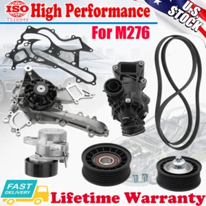 Drive Tensioner Pulley Belt Water Pump Thermostat For Mercedes-Benz C300 M276 - Picture 1 of 11