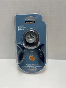 Fiskars 12-74537097J Medium Squeeze Punch 1" High Five Hand Handprint - Picture 1 of 2