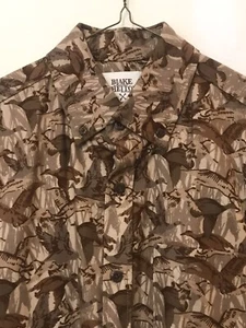 Blake Shelton Land's End Homeward Bound Camo Button-Down Dress Shirt Sz S 34-36 - Picture 1 of 13