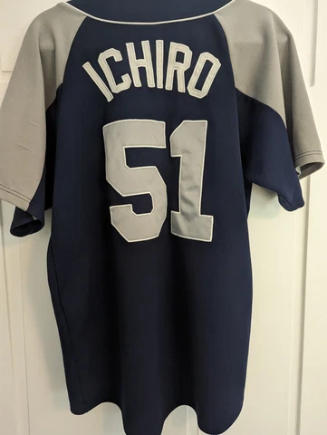 VTG Seattle Mariners ICHIRO #51 MLB Genuine Merchandise Jersey L Cover