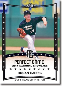 HOGAN HARRIS Oakland A's 2014 Leaf *PERFECT GAME*  Baseball Rookie RC