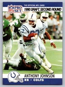 Anthony Johnson Pro Set 1990 705 Indianapolis Colts   DPK, RC
