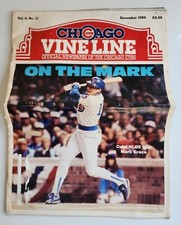 Vine Line Chicago Cubs Magazine 1989 November Mark Grace Vol. 4 No. 11