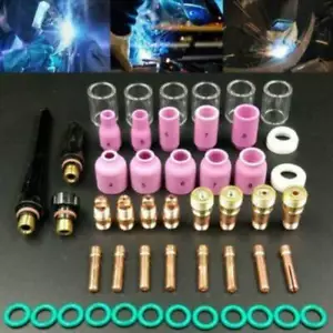 49Tlg Wig Schweißbrenner Zubehör für WP-17/18/26,für Wig Gaslinse, Glass Cup Kit - Bild 1 von 10