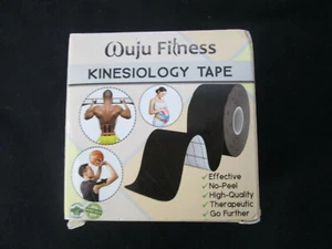 Wuju Fitness Kinesiology Tape, Black, NIB - Picture 1 of 2