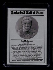 BOB MCDERMOTT 1986-99 BASKETBALL HALL OF FAME METALLIC HOF