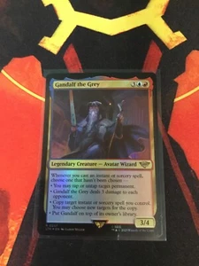 MTG Magic The Gathering Gandalf The Grey Foil LOTR Legendary Wizard Commander - Picture 1 of 1