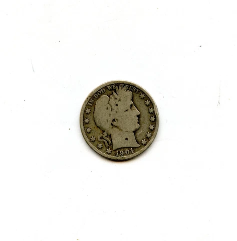 1901-S Barber Half Dollar Cover
