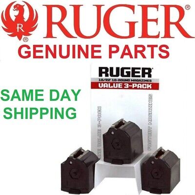 Ruger 90005 10/22 Magazine Value 3 Pack BX-1 22LR 10 Round • 42.94$