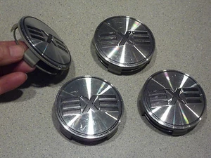 EXE Silver Letters Metal (4) WHEEL CENTER CAP HUBCAP - Picture 1 of 2