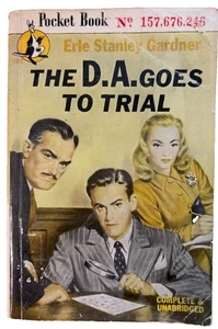 Erle Stanley Gardner Perry Mason #107 "The D.A. Goes to Tria"l 2nd Print PB - Bild 1 von 2