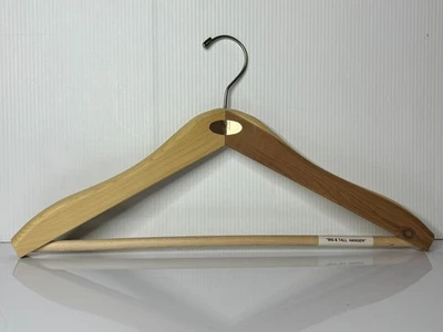 Traje chaqueta abrigo colgante de madera de pino grande grueso de almacén para hombre 19 1/2" Foto 1 de 4