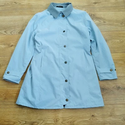 Barbour Newmarket Travel Jacket Womens 14 UK Blue Rain Coat Outdoor Country - Image 1 of 4