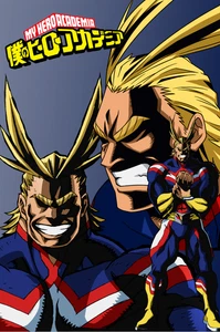 All Might Faces Poster 12 x 25 cm - Bild 1 von 1