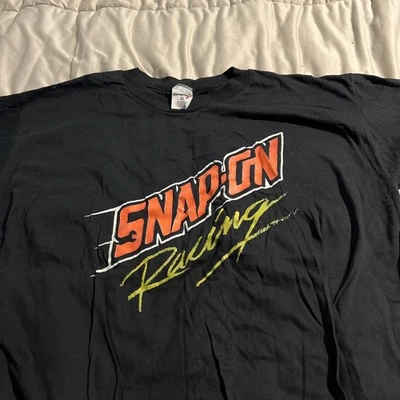 Snap On Racing T-Shirt Men’s X-large Logo Black/Red/Yellow Vtg 90s USA  - Image 1 of 4