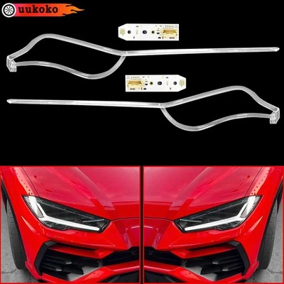 Car Headlight Guide Chip LED DRL Tube Board For Lamborghini Urus 2018-2022 - Image 1 of 4