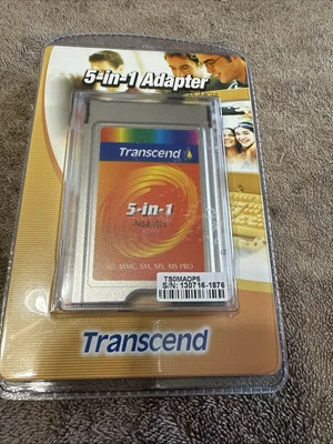 NEW TRANSCEND 5 in 1 Adapter TS0MADP5 Compact Flash Adapter For SM/SD/MMC/MS PRO - Image 1 of 4