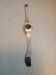 CITIZEN Quartz Ladies Watch w/ Band Silver And Gold Small Need Battery  - Picture 1 of 4
