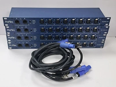 TMB ProPlex PPDDS285 DMX512 Opto-Splitter 2x8 2x 5-Pin XLR In 8x Out Rackmount - Image 1 of 4