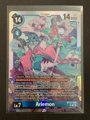 Ariemon BT22-028 SR - Cyber Eden - Digimon TCG - Image 1 of 3