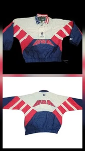 Vintage Atlanta 1996 Olympics Starter Jacke Herren L USA Windbreaker Pullover - Bild 1 von 22