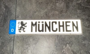 German Munchen Sign License Plate Metal Sign - Picture 1 of 6