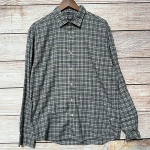Faherty Reserve Men’s Button Down Shirt L Plaid Long Sleeve Italy Cotton Blend - Picture 1 of 10