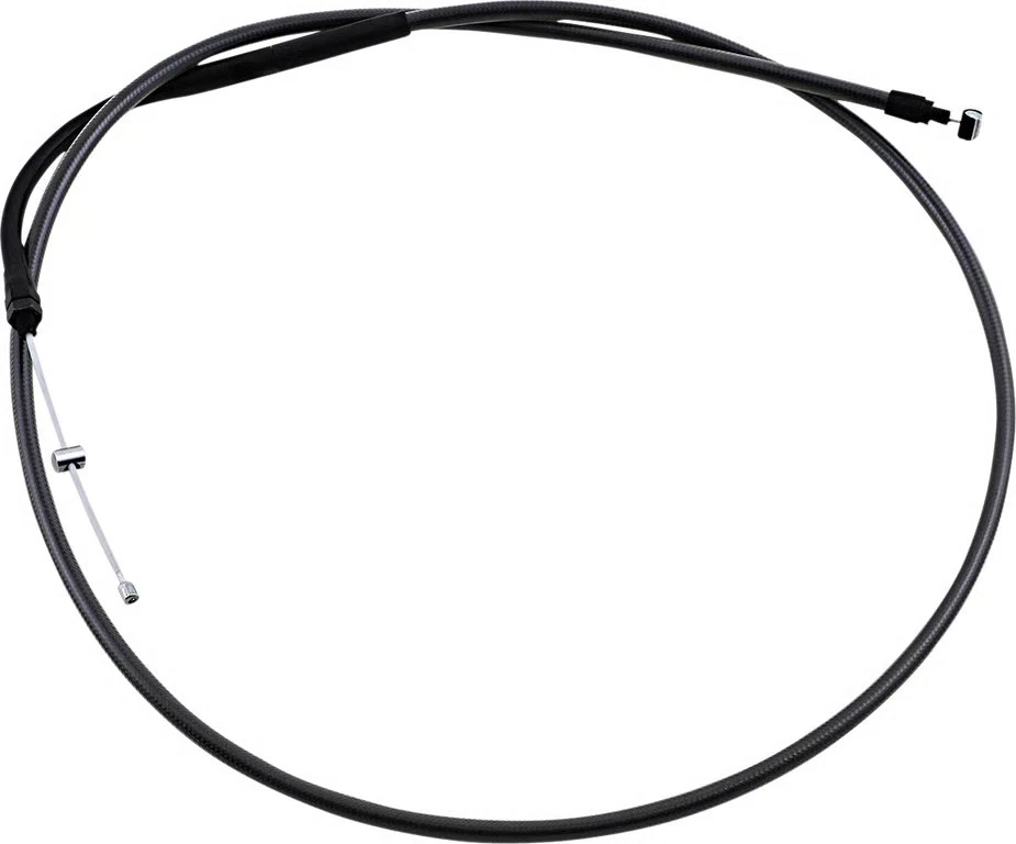 Cable de control de embrague trenzado Magnum - +4 pulgadas - Bicicleta de calle Black Pearl para motocicleta Foto 1 de 3