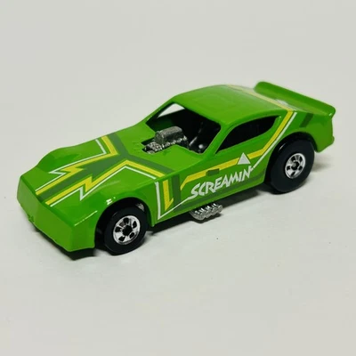 Dodge Funny Car Dragster 1982 vintage Hot Wheels Green Screamin 1977 Foto 1 de 4