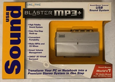vintage Creative Labs Sound Blaster MP3+ MP3 Plus External USB Sound System - Image 1 of 4