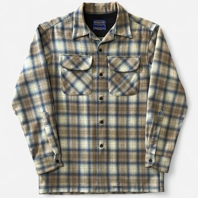 Vintage Pendleton Wool Board Loop Collared Plaid Jac Flannel Button Shirt Small - Image 1 of 4