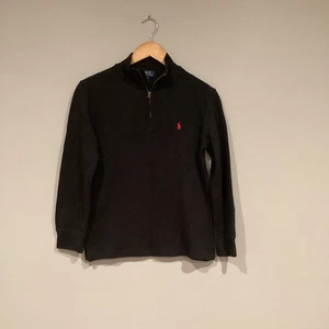 Polo Ralph Lauren Boys Quarter Zip Sweater Pullover Black Medium 10-12 - Picture 1 of 3