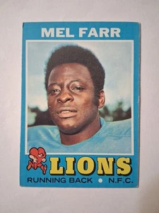 1971 Topps MEL FARR #236 Detroit Lions - Picture 1 of 2