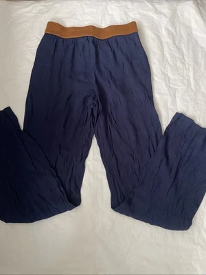 A. Byer Blue Elastic Waist Inner Lining Pants Size Medium 28W x 30L Rayon LT WT - Image 1 of 4