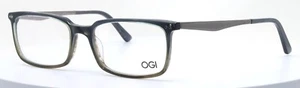 OGI 9213 1799 Grey Fade Gunmetal Mens Rectangular Eyeglasses 54-17-145 - Picture 1 of 6